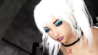 Horny Japanese college girl gets fucked by a military slave in a hentai fantasy.