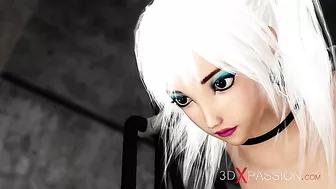 Horny Japanese college girl gets fucked by a military slave in a hentai fantasy.