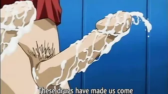 A sporty female teacher and her student are brutally gang-raped in hentai porn.