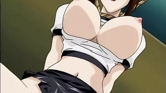 A sporty female teacher and her student are brutally gang-raped in hentai porn.