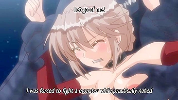 Princess Jill gets ravaged by a tentacled monster in the dungeon. #Hentai #Porn