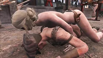 Miko dominates with a strap-on in Fallout 4 hentai.