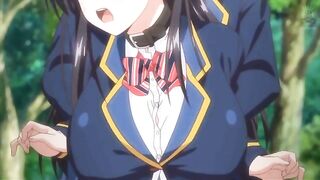 Busty schoolgirl masturbates and squirts in classroom.