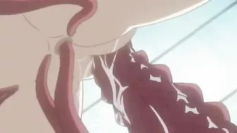 A sick scientist transforms into a tentacled creature and has sex with busty anime girls in hentai scenes.