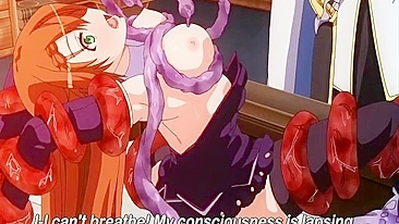 Sexy demon-tentacle hentai animation with cute anime girls getting impregnated.