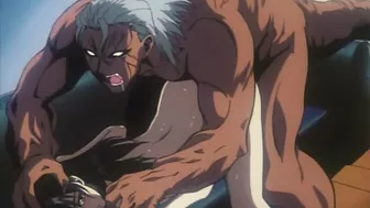 A cultist engages in bestiality during a rough hentai sex act.