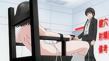 Hentai video - petite schoolgirl gets brutally fucked by massive cock in prison.