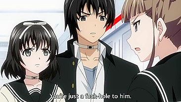 Hentai video - petite schoolgirl gets brutally fucked by massive cock in prison.