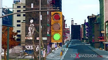 Horny hentai slave with big black cock gets fucked by machine.