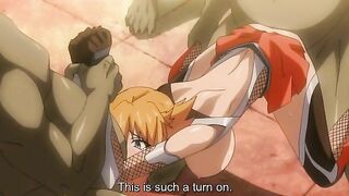 Hentai busty ninjas fight off demonic gangbangers in episode 2 of Anti-Demon Ninja Asagi.