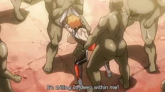 Hentai busty ninjas fight off demonic gangbangers in episode 2 of Anti-Demon Ninja Asagi.