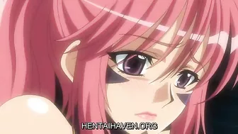 Busty hentai pregnant girl gets double-penetration by tentacle.