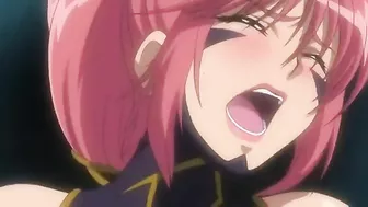 Busty hentai pregnant girl gets double-penetration by tentacle.