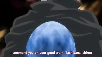 Busty hentai pregnant girl gets double-penetration by tentacle.