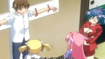 Schoolgirls tie up and enslave their classmate for sexual pleasure on a hentai website.