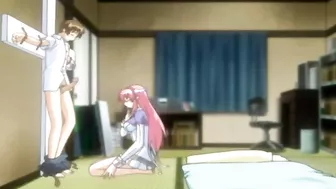 Schoolgirls tie up and enslave their classmate for sexual pleasure on a hentai website.