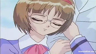 Horny college girl gets rough fucked in a hot hentai threesome.