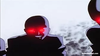 Horny college girl gets rough fucked in a hot hentai threesome.