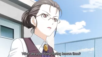 Hentai schoolgirl in cute uniform with tight virgin pussy hole getting deep pounding.