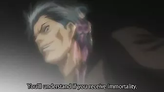 Hentai video shows orc group sexually assaulting a female ninja before filling her with cum.