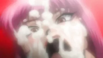 Hentai video shows orc group sexually assaulting a female ninja before filling her with cum.