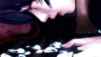 Hentai video - Taimanin Asagi 2.5 - Female ninja enslaved and gangbanged on a train.