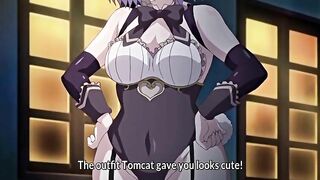 Hentai bondage slave covered in hot cum.