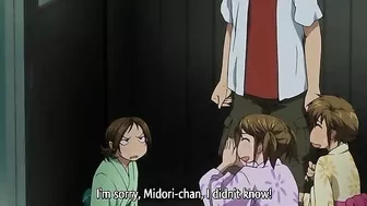 Horny schoolgirl lesbians in a hot scissoring session on a hentai porn site.