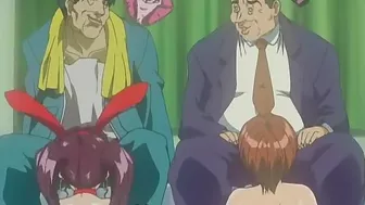 Hentai video - Dirty bastards and their friends tie up sex slaves and have rough sex.