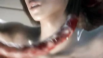 Jill Valentine is ravaged by undead creatures in a hentai-style nightmare.