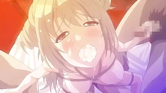 Sexy anime slut bound and gagged with massive cum shots. #Hentai