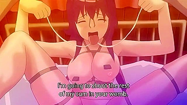 Sexy anime slut bound and gagged with massive cum shots. #Hentai