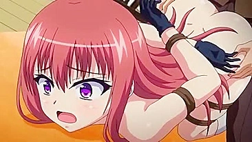 Super Sadistic Schoolgirl in bondage gets punished with a huge hentai cock.