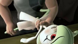 The trainer brutally ravaged his Pokémon in hentai-style.