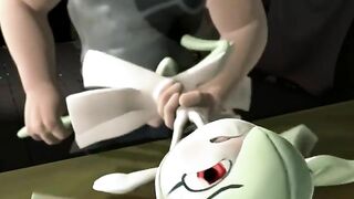 The trainer brutally ravaged his Pokémon in hentai-style.