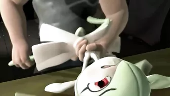 The trainer brutally ravaged his Pokémon in hentai-style.