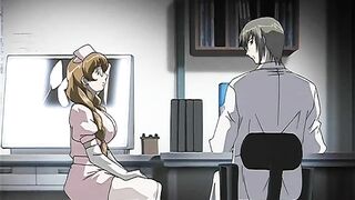 Hentai video - Busty nurse tied up and fucked by multiple men.