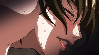 Hentai porn video featuring a bound and busty teacher being anally penetrated by multiple men.