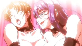 Hentai porn video featuring a bound and busty teacher being anally penetrated by multiple men.