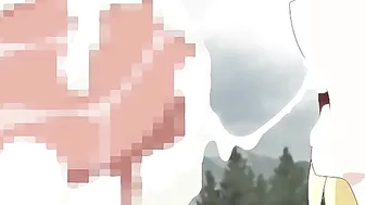 Ruvyrias, a holy knight, battles a tentacled monster that impregnates a busty anime elf-demon in hentai action.