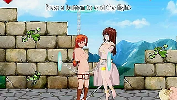 Hentai babe battles fairy sex in a fantasy world.