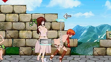 Hentai babe battles fairy sex in a fantasy world.