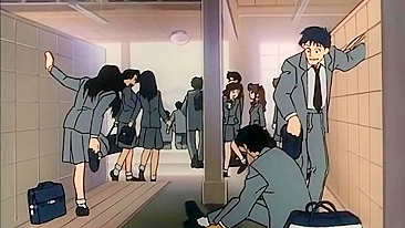Hentai video - Countdown Conjoined 2 - Blind slave face fucks schoolgirl futanari in a hot sex scene.