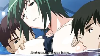 Busty nurse masturbates for doctor in hentai hospital.