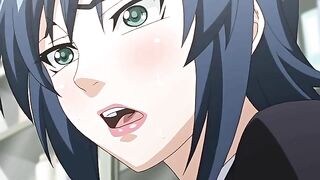 Strict Teacher punishes student with hentai sex.