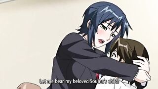 Strict Teacher punishes student with hentai sex.