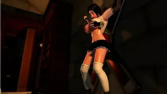 Hentai teen bound in schoolgirl outfit gets fisted.