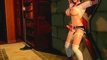 Hentai teen bound in schoolgirl outfit gets fisted.