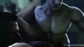 Studs of Resident Evil have hardcore gay anal sex - Hentai City