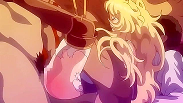 Blonde hentai princesses are sexually assaulted by raunchy pirates in a graphic scene.